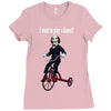 saw trike play a game horror bike Ladies Fitted T-Shirt