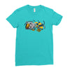 friendly kitty Ladies Fitted T-Shirt