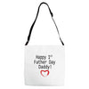 happy 1st father day Adjustable Strap Totes