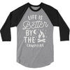 life is better by the camp fire 3/4 Sleeve Shirt