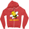 bee happy Zipper Hoodie