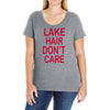 lake hair don't care Ladies Curvy T-Shirt