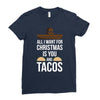 i love you and tacos Ladies Fitted T-Shirt