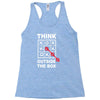 think outside the box Racerback Tank