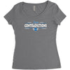 contradictions Women's Triblend Scoop T-shirt