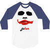 visage joker yeux ferm&eacute;s 3/4 Sleeve Shirt