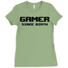 gamer since birth Ladies Fitted T-Shirt