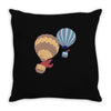 hot bear balloon Throw Pillow
