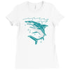 polygon shark Ladies Fitted T-Shirt