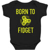 born to fidget Baby Bodysuit