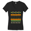 halloween ugly sweater tn featured Women's V-Neck T-Shirt