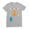 cookie monster gingerbread man ugly christmas sweater Ladies Fitted T-Shirt