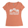 i'll fix it in photoshop Women's Triblend Scoop T-shirt