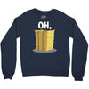 oh hay oh hey girl boy funny pun Crewneck Sweatshirt