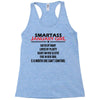 Smartass January Girl Racerback Tank