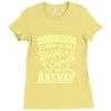 old enough young enough Ladies Fitted T-Shirt