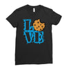 Love Cookie Monster Ladies Fitted T-Shirt