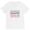 beautiful daughter V-Neck Tee