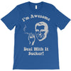 i'm awesome  funnycomic deal with it party retro cool T-Shirt