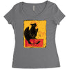 fury of the night Women's Triblend Scoop T-shirt