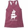 friends not food white Racerback Tank