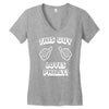 this guy loves philly Women's V-Neck T-Shirt