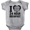 24 hour breakfast Baby Onesie