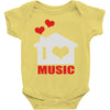 new i love house Baby Onesie