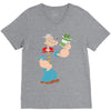 popeye spinach retro mens funny V-Neck Tee