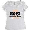 Hope Keeps Me Going Women's Triblend Scoop T-shirt