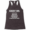 August Girl Hated By Many Racerback Tank