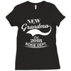 New Grandma 2018 Rokie Dept. Ladies Fitted T-Shirt