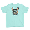 blue and tan frenchie Youth Tee