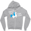 unicorns are just horny ponies Zipper Hoodie