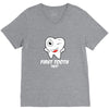 First Tooth Date V-Neck Tee