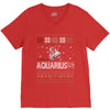 santa aquarius christmas ugly t shirts V-Neck Tee