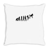 bike evolotions Throw Pillow