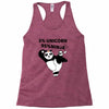5 Percent Unicorn 95 Percent Ninja Racerback Tank