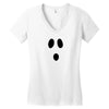 boo face Women's V-Neck T-Shirt