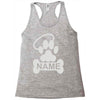 personalized paw halo Racerback Tank