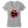 Starry Night Deadpool Women's V-Neck T-Shirt