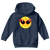 Lemon with Disco Glasses Youth Hoodie