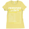 February Girl Facts Aquarius Ladies Fitted T-Shirt