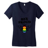 Bee proud Women's V-Neck T-Shirt
