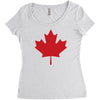 canada international baseball Women's Triblend Scoop T-shirt