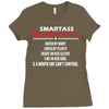 Smartass March Girl Ladies Fitted T-Shirt
