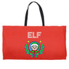 elf christmas Weekender Totes