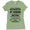Dear Husband, Love, Your Favorite Ladies Fitted T-Shirt
