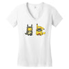totoro &amp; pikachu onesie Women's V-Neck T-Shirt