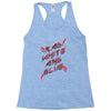 rad white and blue Racerback Tank